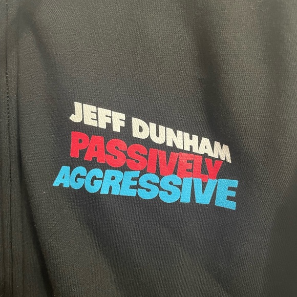 Jeff Dunham Passively Aggressive Hoodie Full Zip Sweatshirt Mens XL Black - Picture 4 of 5